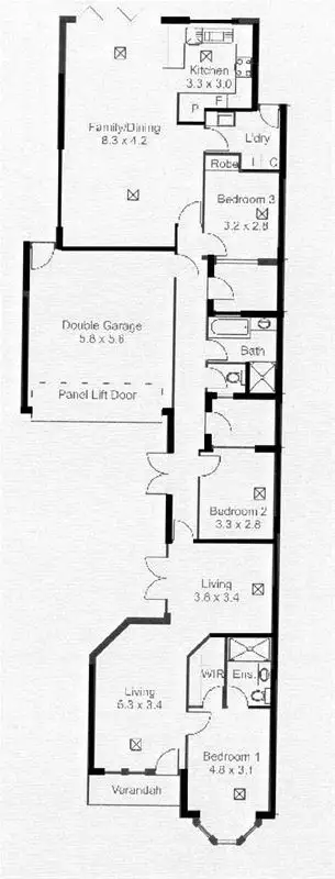 Floorplan of Homely semi-detached listing, 9A Gilding Avenue, Royston Park SA 5070