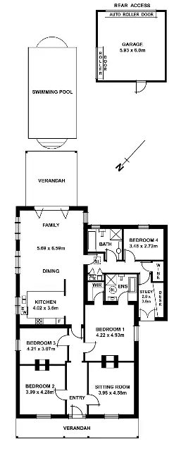 Floorplan of Homely house listing, 73 Second Avenue, St Peters SA 5069