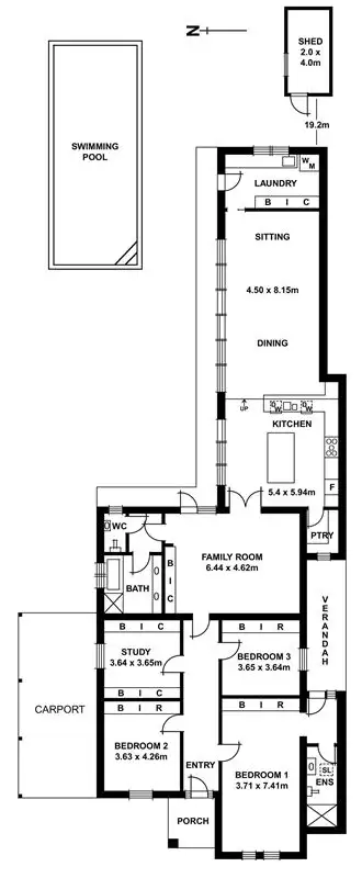 Floorplan of Homely house listing, 37 Eaton Street, Cumberland Park SA 5041