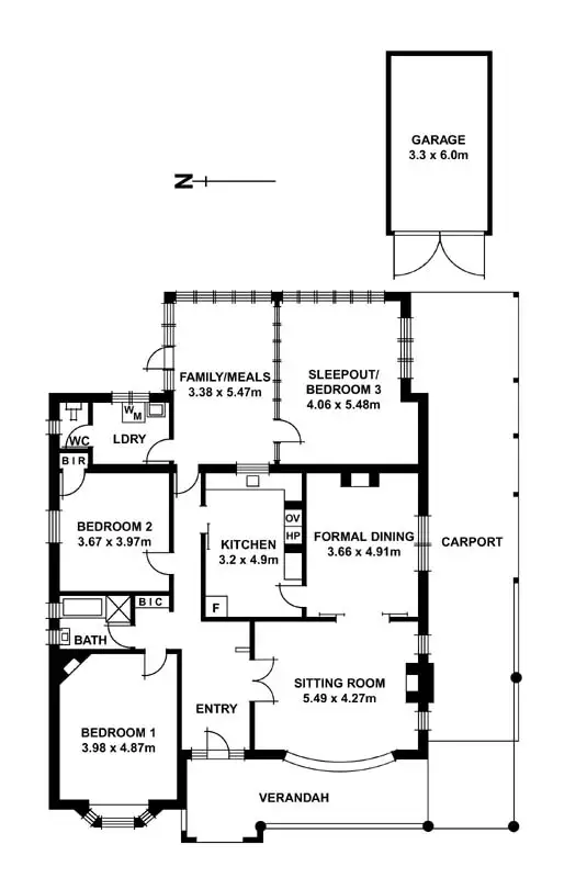 Floorplan of Homely house listing, 58 Kennaway Street, Tusmore SA 5065