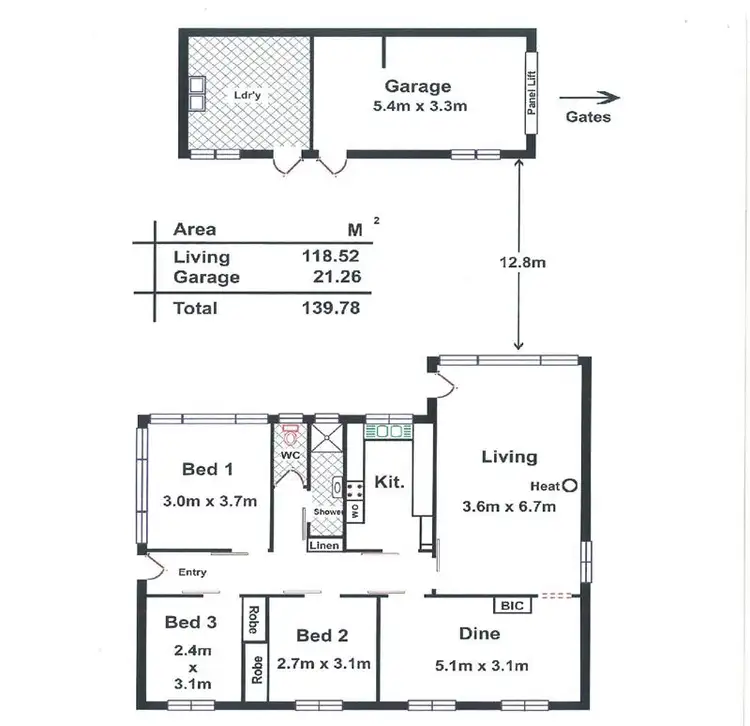 Floorplan of Homely house listing, 12A St Peters Street, St Peters SA 5069