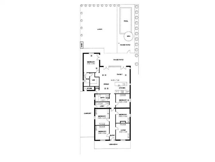 Floorplan of Homely house listing, 38 Dover Street, Malvern SA 5061