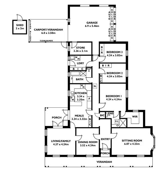 Floorplan of Homely house listing, 7 Barr-Smith Avenue, Urrbrae SA 5064