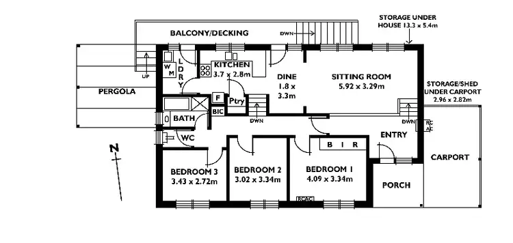 Floorplan of Homely house listing, 43 Flinders Drive, Valley View SA 5093