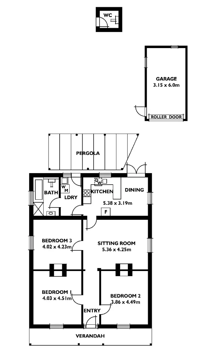 Floorplan of Homely house listing, 15 Wells Street, Stepney SA 5069