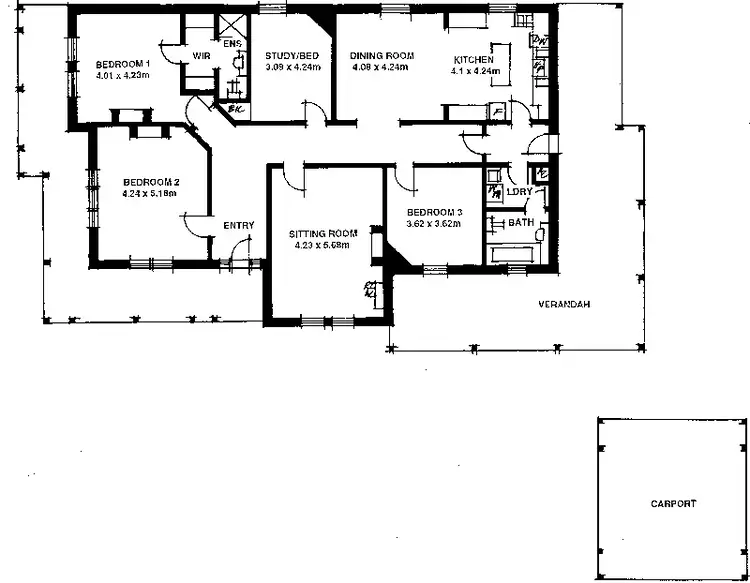 Floorplan of Homely house listing, 1 Gawler Terrace, Walkerville SA 5081