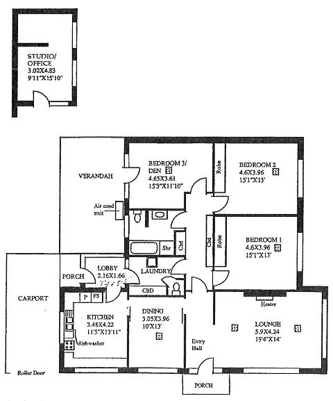 Floorplan of Homely other listing, 1/18 Collingwood Avenue, Hazelwood Park SA 5066