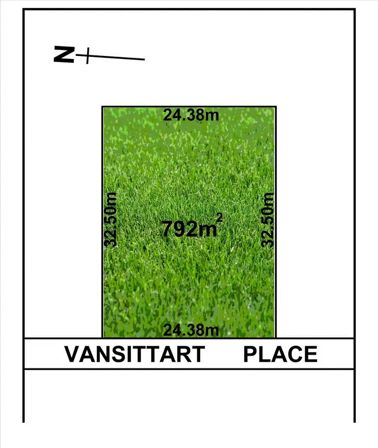 Floorplan of Homely land listing, 18 Vansittart Place, Beaumont SA 5066