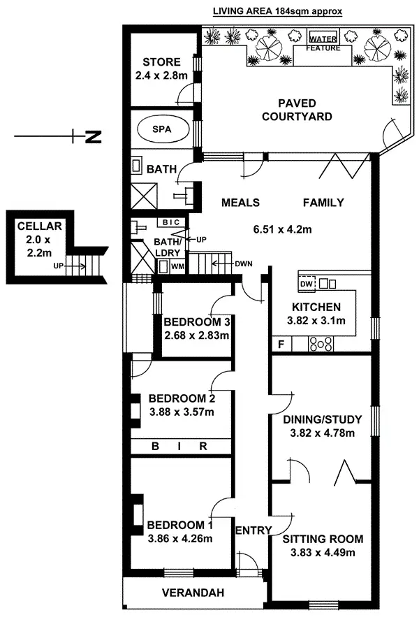 Floorplan of Homely house listing, 25 Royal Avenue, Adelaide SA 5000