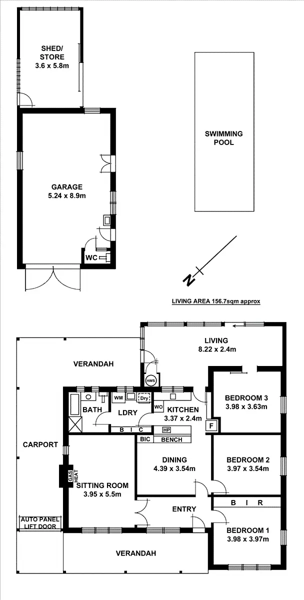 Floorplan of Homely house listing, 129 Seventh Avenue, Joslin SA 5070