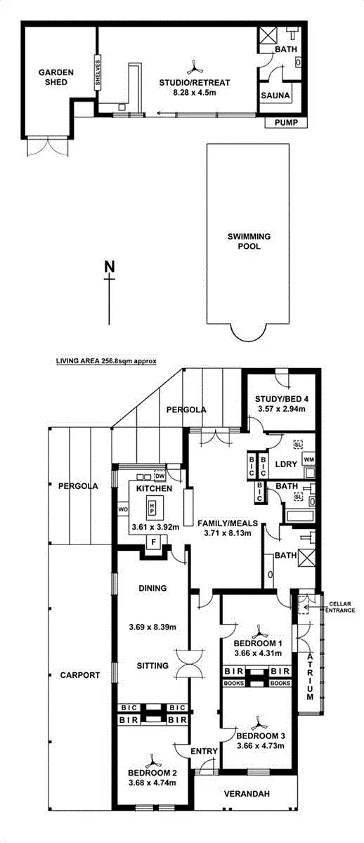 Floorplan of Homely house listing, 12 Tennyson Street, Medindie SA 5081