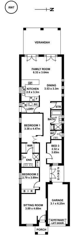 Floorplan of Homely house listing, 6 Frank Street, Newton SA 5074