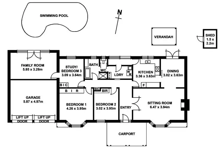 Floorplan of Homely house listing, 6 Howard Court, Glen Osmond SA 5064