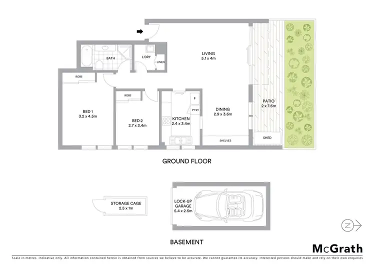Floorplan of Homely apartment listing, 35/2 Rodborough Avenue, Crows Nest NSW 2065