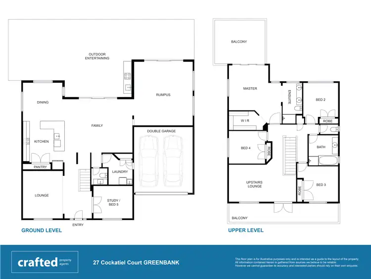 Floorplan of Homely house listing, 27 Cockatiel Court, Greenbank QLD 4124
