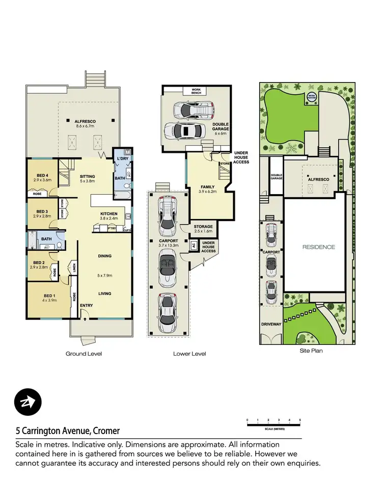 Floorplan of Homely house listing, 5 Carrington Avenue, Cromer NSW 2099