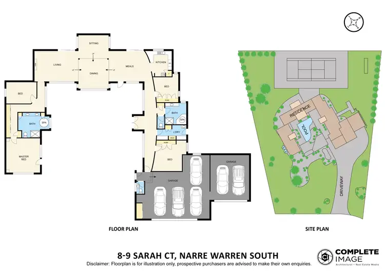 Floorplan of Homely house listing, 8-9 Sarah Court, Narre Warren South VIC 3805
