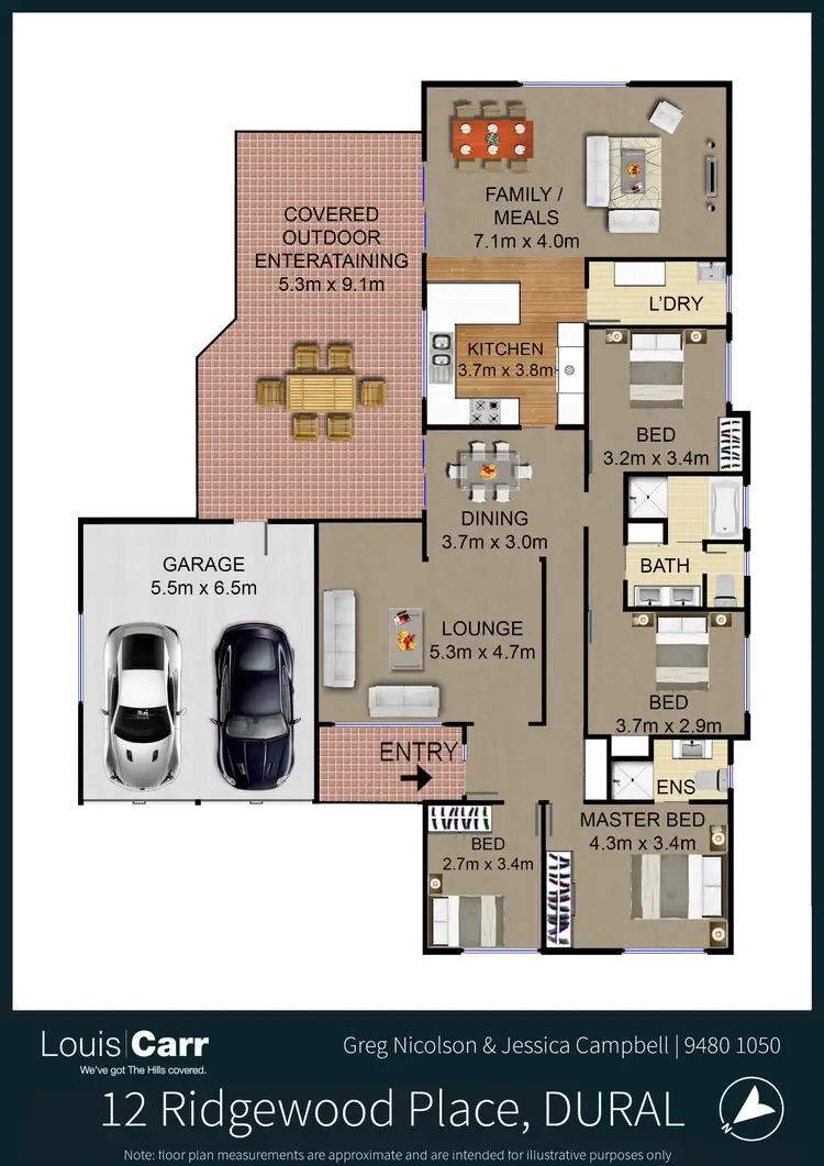 Floorplan of Homely house listing, 12 Ridgewood Place, Dural NSW 2158