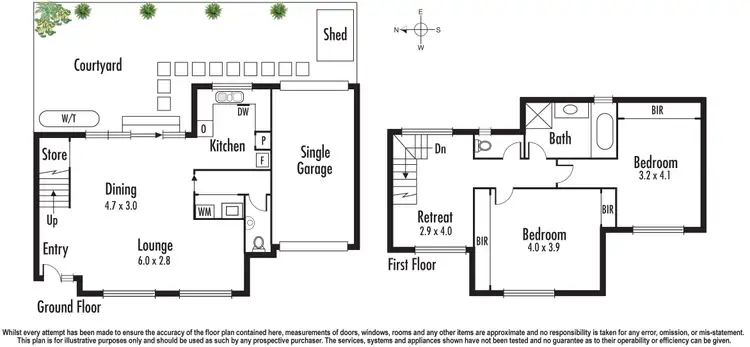 Floorplan of Homely townhouse listing, 2/29 French Street, Noble Park VIC 3174