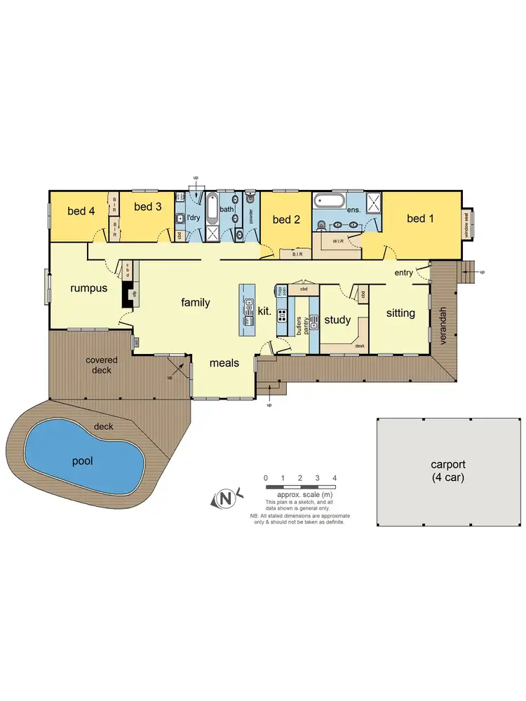 Floorplan of Homely house listing, 6 Cherry Tree Grove, Croydon VIC 3136