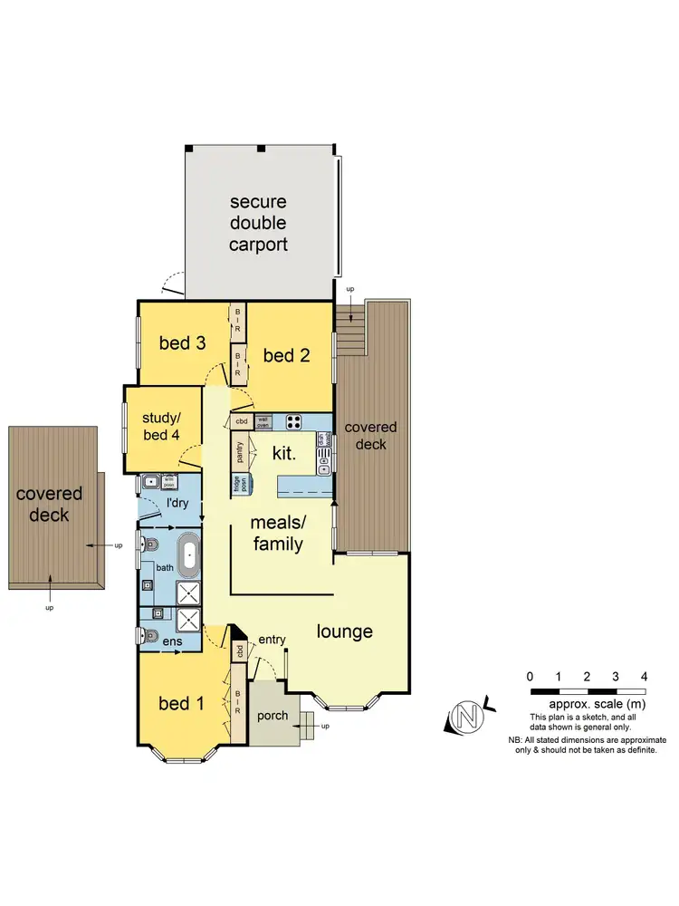 Floorplan of Homely house listing, 58 Eskdale Drive, Croydon Hills VIC 3136