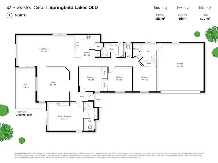 Floorplan of Homely house listing, 42 Speckled Circuit, Springfield Lakes QLD 4300