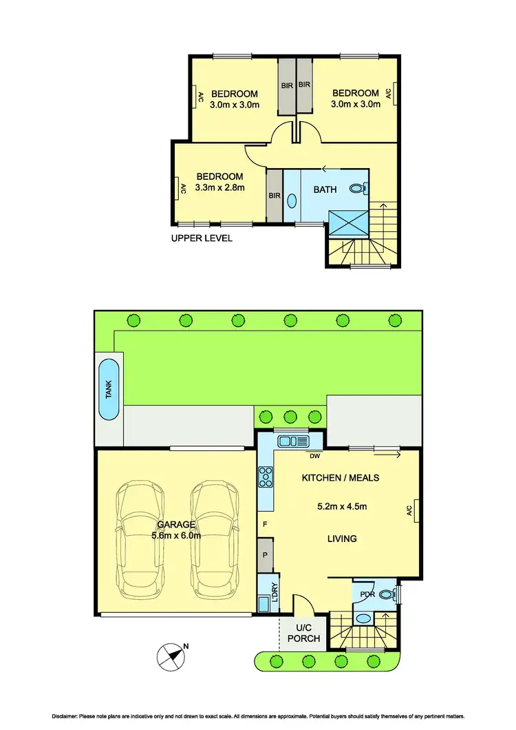 Floorplan of Homely townhouse listing, 2/10 Cash Street, Kingsbury VIC 3083