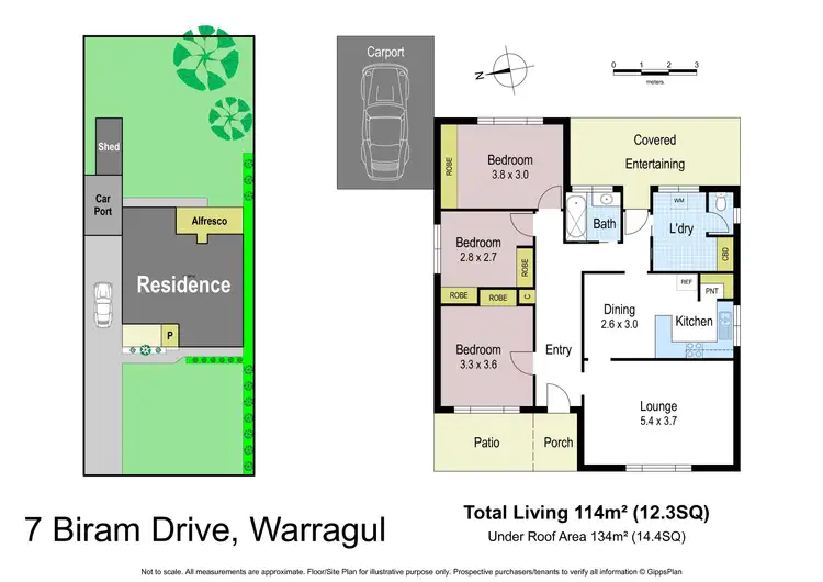 Floorplan of Homely house listing, 7 Biram Drive, Warragul VIC 3820