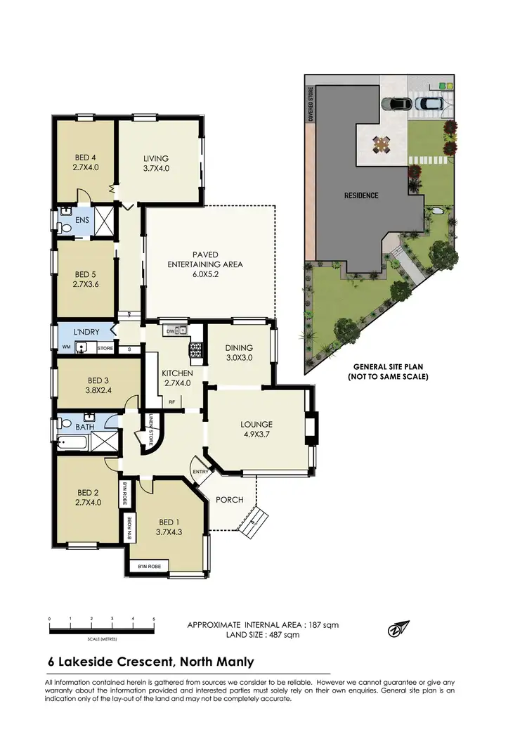 Floorplan of Homely house listing, 6 Lakeside Crescent, North Manly NSW 2100
