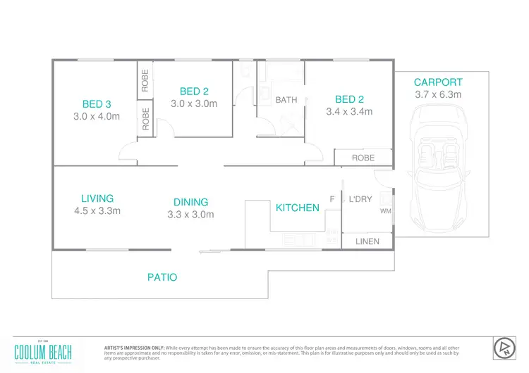 Floorplan of Homely house listing, 5 Halley Court, Coolum Beach QLD 4573