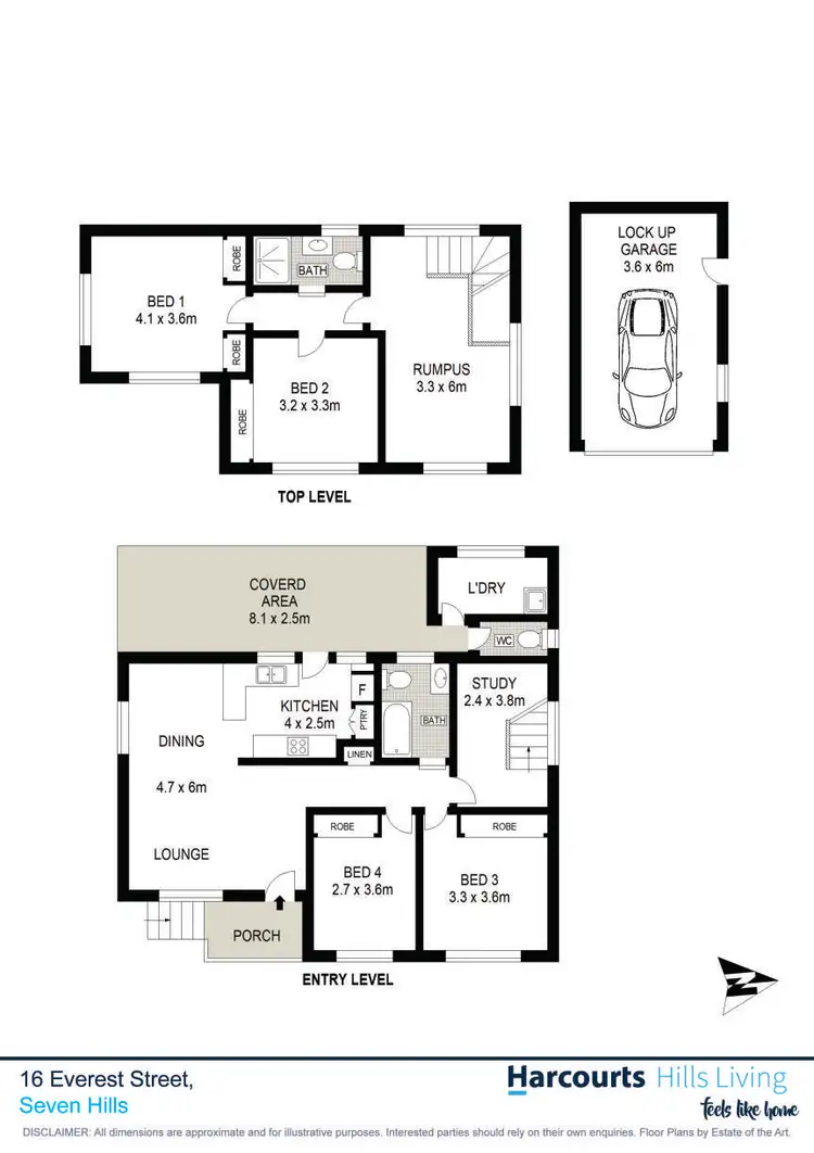 Floorplan of Homely house listing, 16 Everest Street, Seven Hills NSW 2147