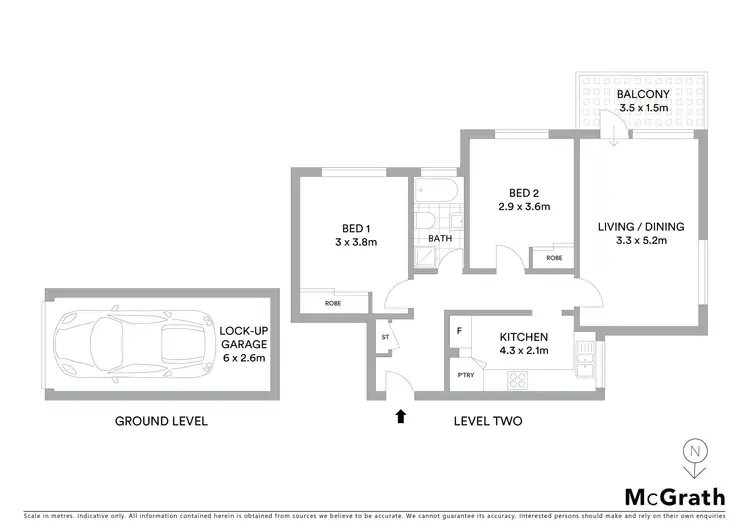 Floorplan of Homely apartment listing, 14/82 Undercliff Street, Neutral Bay NSW 2089