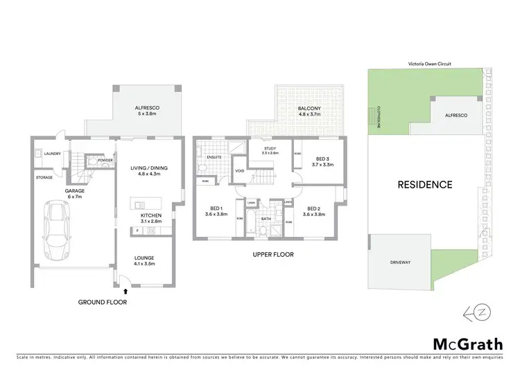 Floorplan of Homely house listing, 3/50 Victoria Owen Circuit, Casey ACT 2913