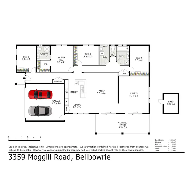 Floorplan of Homely house listing, 3359 Moggill Road, Bellbowrie QLD 4070