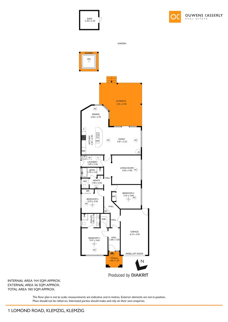 Floorplan of Homely house listing, 1 Lomond Road, Klemzig SA 5087