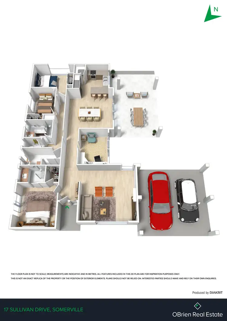 Floorplan of Homely house listing, 17 Sullivan Drive, Somerville VIC 3912