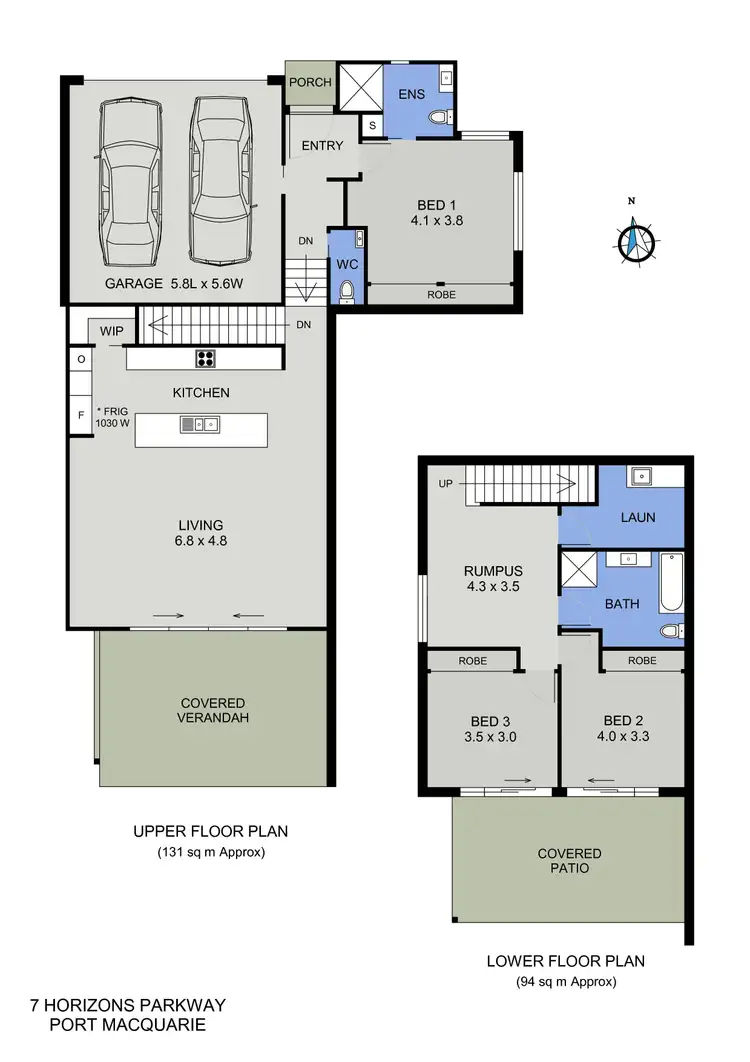 Floorplan of Homely townhouse listing, 7 Horizons Parkway, Port Macquarie NSW 2444