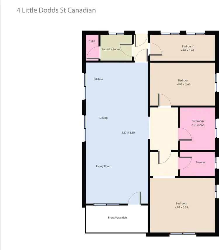 Floorplan of Homely house listing, 4 Little Dodds Street, Golden Point VIC 3350