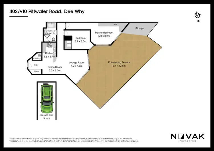 Floorplan of Homely apartment listing, 402/910 Pittwater Road, Dee Why NSW 2099