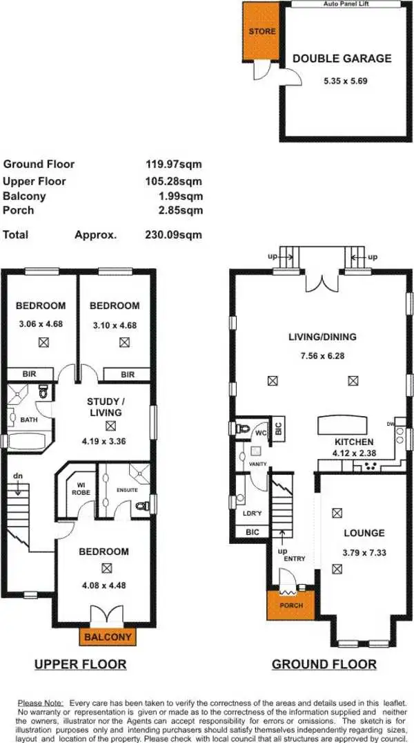 Floorplan of Homely house listing, 119 Queen Street, Norwood SA 5067