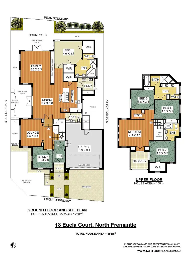 Floorplan of Homely house listing, 18 Eucla Court, North Fremantle WA 6159
