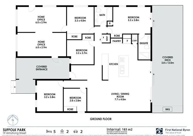 Floorplan of Homely house listing, 19 Armstrong Street, Suffolk Park NSW 2481