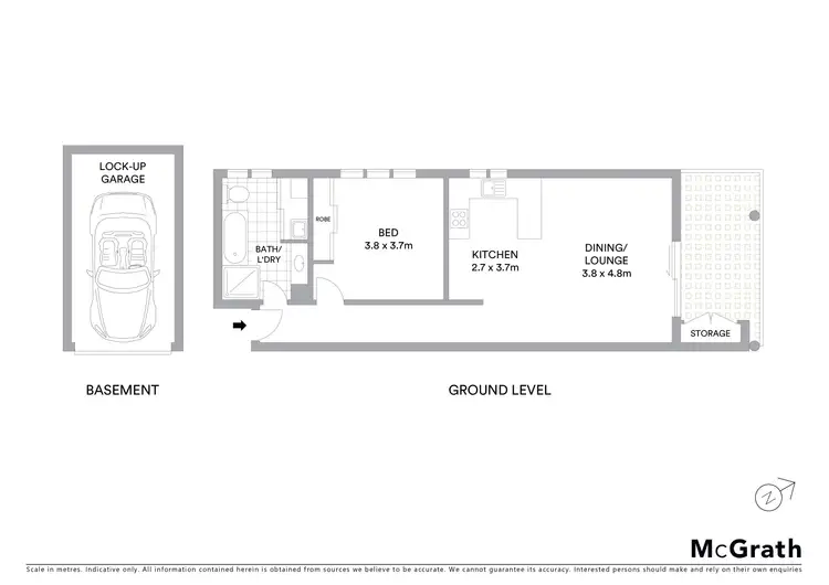 Floorplan of Homely apartment listing, 1/10 Roker Street, Cronulla NSW 2230