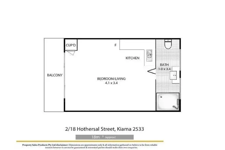Floorplan of Homely unit listing, 2/18 Hothersal Street, Kiama NSW 2533