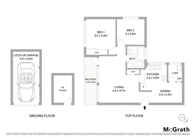 Floorplan of Homely unit listing, 9/14 Oxford Street, Mortdale NSW 2223
