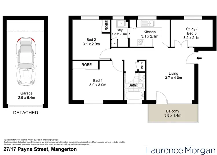 Floorplan of Homely apartment listing, 27/17 Payne Street, Mangerton NSW 2500