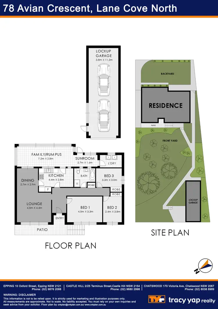 Floorplan of Homely house listing, 78 Avian Crescent, Lane Cove NSW 2066
