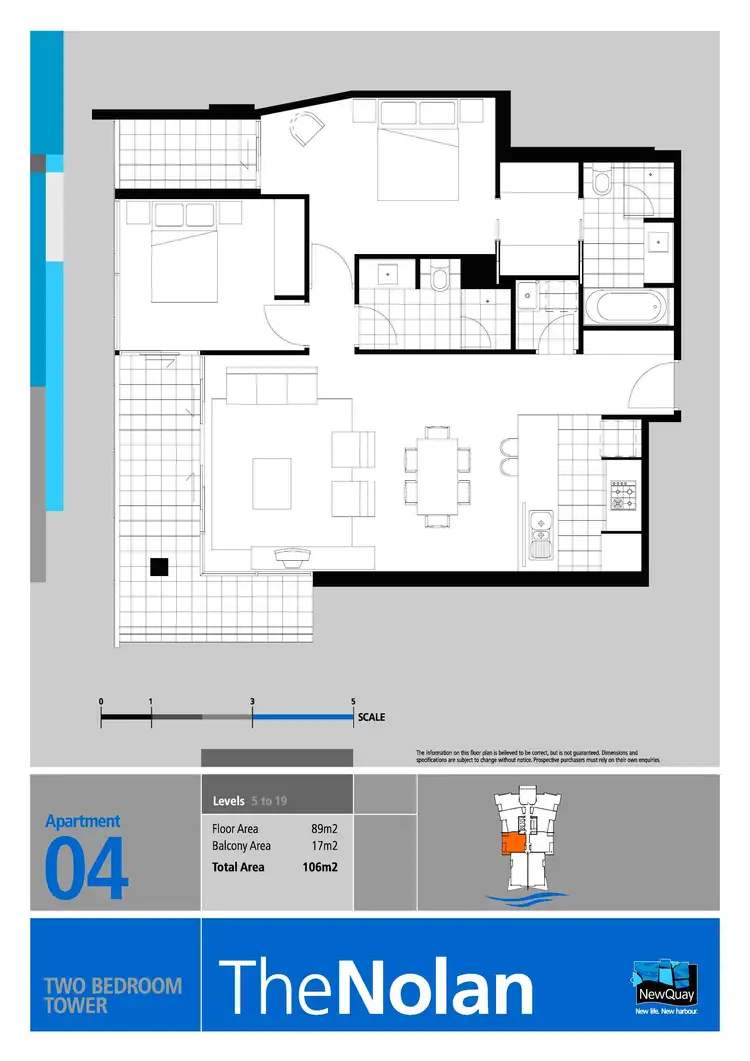 Floorplan of Homely apartment listing, 1704/39 Caravel Lane, Docklands VIC 3008