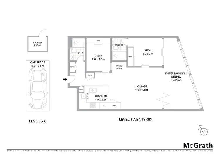 Floorplan of Homely apartment listing, 2602/11 Wentworth Place, Wentworth Point NSW 2127