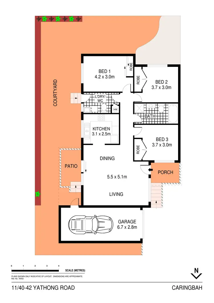 Floorplan of Homely villa listing, 11/40-42 Yathong Road, Caringbah NSW 2229